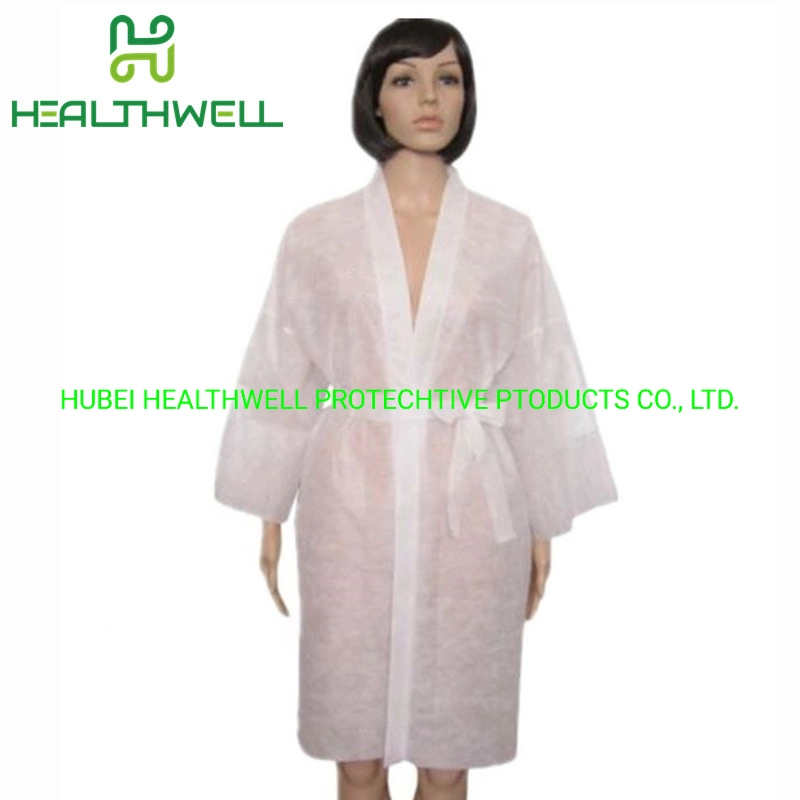 Disposable Nonwoven Beauty Salon SPA Pajamas Gown